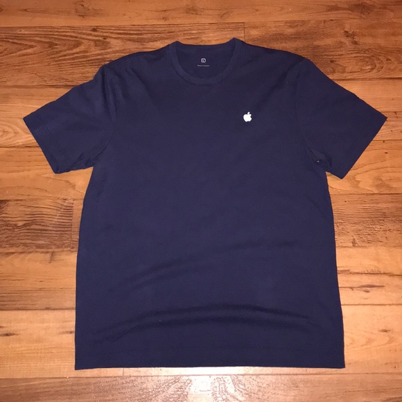 Shirts | Tshirt With Reflective Apple Logo | Poshmark